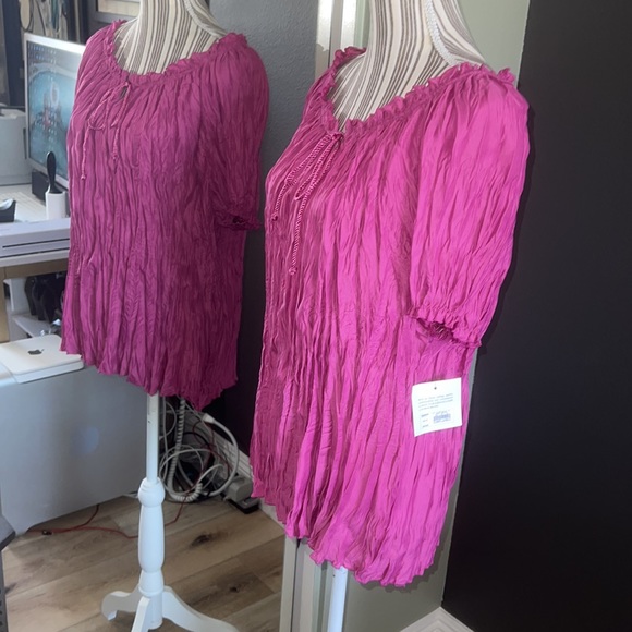 Croft & Barrow, 2X pinkish purplish blouse, stunning